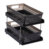 Maxbell Maxbell Kitchen Standing Shelf Makeup Display Holder for Countertop Dresser Tabletop black