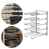 Maxbell Maxbell Pan Organizer Rack for Cabinet 5 Tiers Pot Rack Organizer Under Cabinet Home