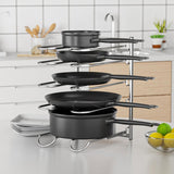 Maxbell Maxbell Pan Organizer Rack for Cabinet 5 Tiers Pot Rack Organizer Under Cabinet Home