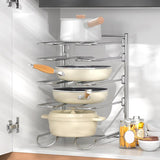 Maxbell Maxbell Pan Organizer Rack for Cabinet 5 Tiers Pot Rack Organizer Under Cabinet Home