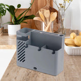 Maxbell Maxbell Kitchen Chopsticks Rack Wall Mount Sturdy Kitchen Utensil Wall Organizer Box Gray
