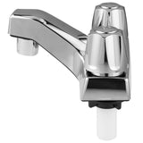 Maxbell Bathroom Faucet Simple Metal Double Tap Rustproof Basin Faucet for RV Shower Konb