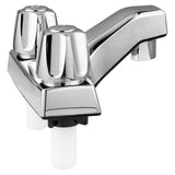 Maxbell Bathroom Faucet Simple Metal Double Tap Rustproof Basin Faucet for RV Shower Konb