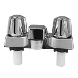 Maxbell Bathroom Faucet Simple Metal Double Tap Rustproof Basin Faucet for RV Shower Konb