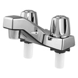 Maxbell Bathroom Faucet Simple Metal Double Tap Rustproof Basin Faucet for RV Shower Konb