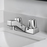 Maxbell Bathroom Faucet Simple Metal Double Tap Rustproof Basin Faucet for RV Shower Konb