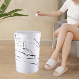 Maxbell Maxbell Garbage Can Practical Large Capacity Trash Can for Bathroom Living Room Dorm 18cmx29.5cm White