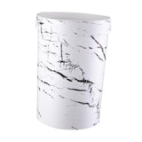 Maxbell Maxbell Garbage Can Practical Large Capacity Trash Can for Bathroom Living Room Dorm 18cmx29.5cm White