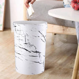 Maxbell Maxbell Garbage Can Practical Large Capacity Trash Can for Bathroom Living Room Dorm 18cmx29.5cm White