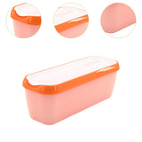 Maxbell Maxbell Ice Cream Container Stylish Storage Container for Yogurt Refrigerator Sorbet Orange