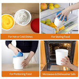Maxbell Maxbell Ice Cream Pint Cup Dessert Container for Desserts Homemade Ice Cream Yoghurt M orange