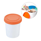 Maxbell Maxbell Ice Cream Pint Cup Dessert Container for Desserts Homemade Ice Cream Yoghurt M orange
