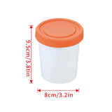 Maxbell Maxbell Ice Cream Pint Cup Dessert Container for Desserts Homemade Ice Cream Yoghurt M orange