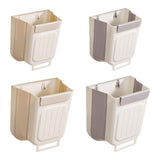 Maxbell Maxbell Hanging Kitchen Trash Mountable Indoor Compost Bucket for RV Toilet Bathroom 6L Beige White