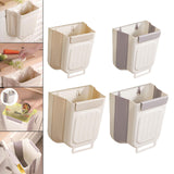 Maxbell Maxbell Hanging Kitchen Trash Mountable Indoor Compost Bucket for RV Toilet Bathroom 6L Beige White