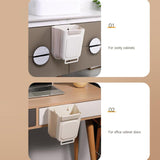 Maxbell Maxbell Hanging Kitchen Trash Mountable Indoor Compost Bucket for RV Toilet Bathroom 6L Beige White