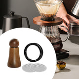 Maxbell Maxbell Coffee Tamper Distributor Home Wooden Cafe Lightweight Coffee Distributor 1Set 51mm