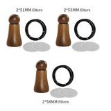 Maxbell Maxbell Coffee Tamper Distributor Home Wooden Cafe Lightweight Coffee Distributor 1Set 51mm