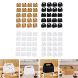 Maxbell Maxbell 20 Pieces Cake Boxes Portable Bakery Gift Boxes for Picnic Camping Cake Shop Brown