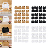 Maxbell Maxbell 20 Pieces Cake Boxes Portable Bakery Gift Boxes for Picnic Camping Cake Shop Brown