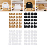 Maxbell Maxbell 20 Pieces Cake Boxes Portable Bakery Gift Boxes for Picnic Camping Cake Shop Brown
