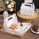 Maxbell Maxbell 20 Pieces Cake Boxes Portable Bakery Gift Boxes for Picnic Camping Cake Shop Brown