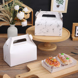 Maxbell Maxbell 20 Pieces Cake Boxes Portable Bakery Gift Boxes for Picnic Camping Cake Shop Brown