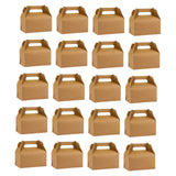 Maxbell Maxbell 20 Pieces Cake Boxes Portable Bakery Gift Boxes for Picnic Camping Cake Shop Brown