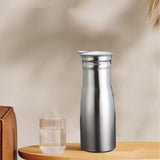 Maxbell 2xStainless Steel Water Jug Teapot Iced Tea Pitcher for Coffee Beverage Summer Gray