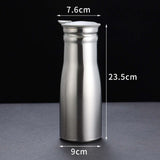 Maxbell 2xStainless Steel Water Jug Teapot Iced Tea Pitcher for Coffee Beverage Summer Gray