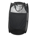 Maxbell Maxbell Laundry Basket Polyester Portable Clothes Hamper for Bathroom Dormitory Home Black