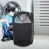 Maxbell Maxbell Laundry Basket Polyester Portable Clothes Hamper for Bathroom Dormitory Home Black