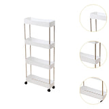 Maxbell Maxbell 4 Tier Storage Cart with Wheel Portable for Office Living Room Narrow Places