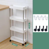 Maxbell Maxbell 4 Tier Storage Cart with Wheel Portable for Office Living Room Narrow Places