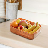Maxbell Maxbell Vegetable Washing Basket Multipurpose Fruit Cleaning Basin for Fruits Salads Orange Large