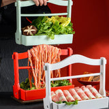 Maxbell Maxbell Food Storage Basket Organizer Fruit Basket for Office Restaurant Dining Room White
