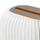 Maxbell Maxbell Facial Tissue Box Holder Dispenser Pumping Paper Case for Restaurant Elegant White