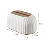 Maxbell Maxbell Facial Tissue Box Holder Dispenser Pumping Paper Case for Restaurant Elegant White