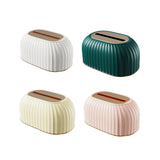 Maxbell Maxbell Facial Tissue Box Holder Dispenser Pumping Paper Case for Restaurant Elegant White