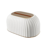 Maxbell Maxbell Facial Tissue Box Holder Dispenser Pumping Paper Case for Restaurant Elegant White