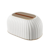 Maxbell Maxbell Facial Tissue Box Holder Dispenser Pumping Paper Case for Restaurant Elegant White