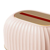 Maxbell Maxbell Facial Tissue Box Holder Dispenser Pumping Paper Case for Restaurant Elegant Pink