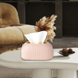 Maxbell Maxbell Facial Tissue Box Holder Dispenser Pumping Paper Case for Restaurant Elegant Pink