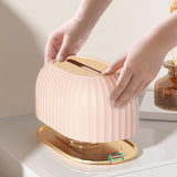 Maxbell Maxbell Facial Tissue Box Holder Dispenser Pumping Paper Case for Restaurant Elegant Pink