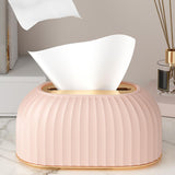 Maxbell Maxbell Facial Tissue Box Holder Dispenser Pumping Paper Case for Restaurant Elegant Pink