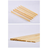 Maxbell Maxbell 10Pcs Measuring Dough Strips Mud Roller Craft Pies Wooden Rolling Pin Guides