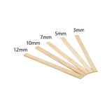 Maxbell Maxbell 10Pcs Measuring Dough Strips Mud Roller Craft Pies Wooden Rolling Pin Guides