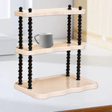 Maxbell Maxbell Multipurpose Desk Organizer Storage Shelf for Living Room Countertop Desktop 3 Tier Wide