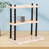 Maxbell Maxbell Multipurpose Desk Organizer Storage Shelf for Living Room Countertop Desktop 3 Tier Wide