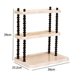 Maxbell Maxbell Multipurpose Desk Organizer Storage Shelf for Living Room Countertop Desktop 3 Tier Wide